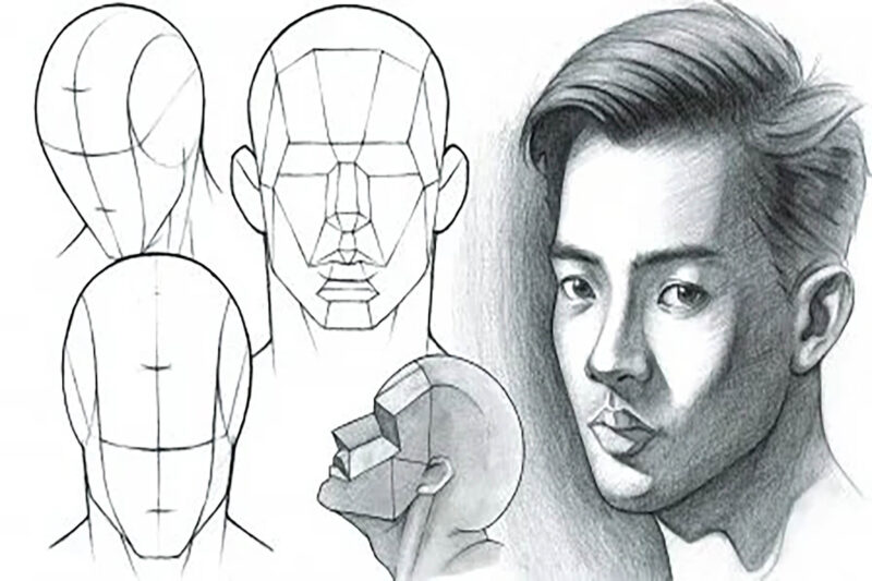 How to draw portraits with step by step realistic drawing tutorials